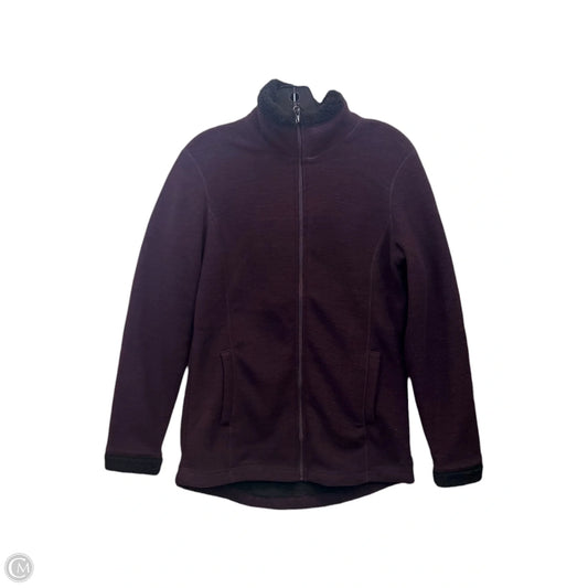 Jacket Fleece By 32 Degrees Heat In Black & Purple, Size: S