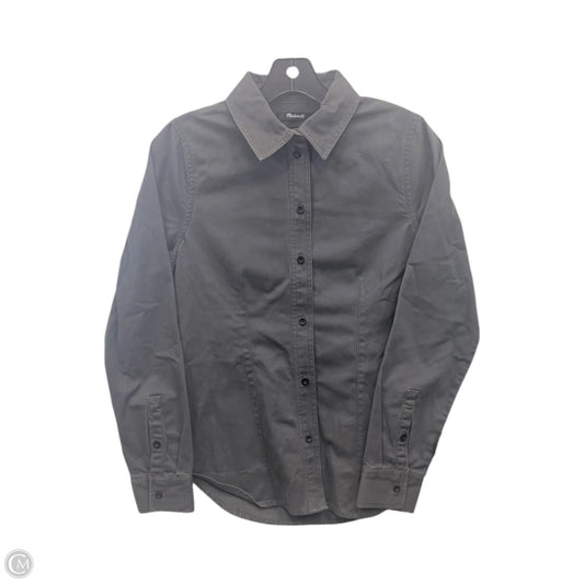 Top Long Sleeve By Madewell In Grey, Size: S