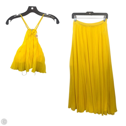 Skirt Set 2pc By Luxxel In Yellow, Size: S