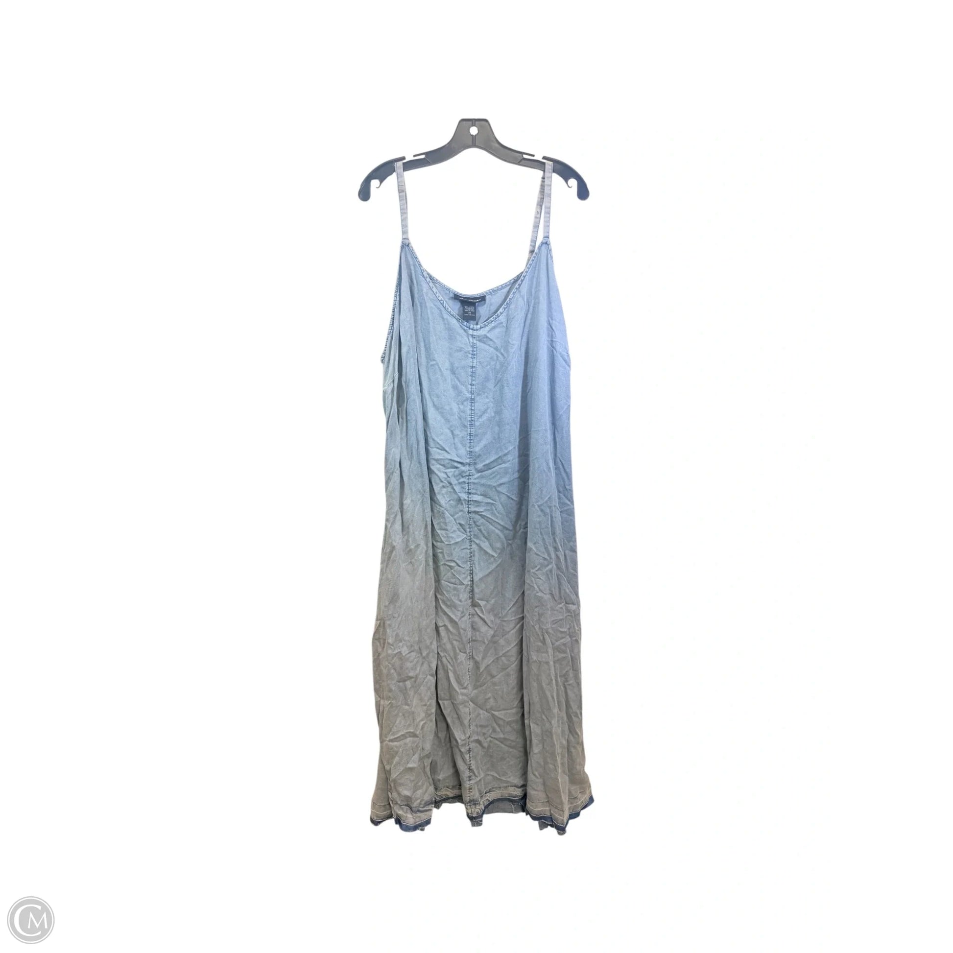 denim dress ashley stewart Cold Shoulder Textured Denim Dress Ashley Stewart