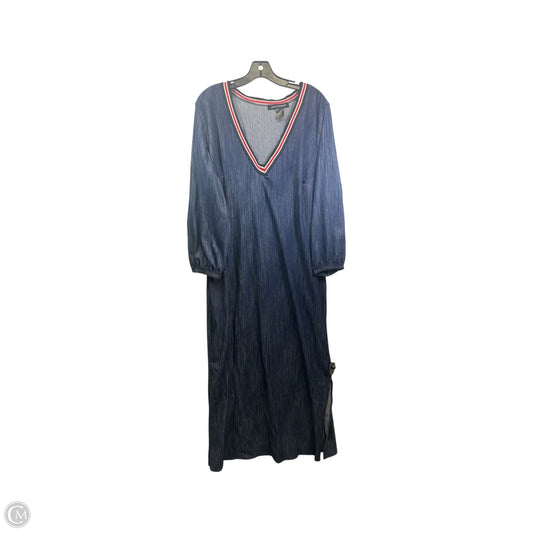 Dress Casual Maxi By Ashley Stewart In Blue Denim, Size: 3x