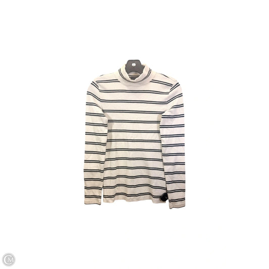 Top Long Sleeve Basic By Talbots In Black & White, Size: Xs