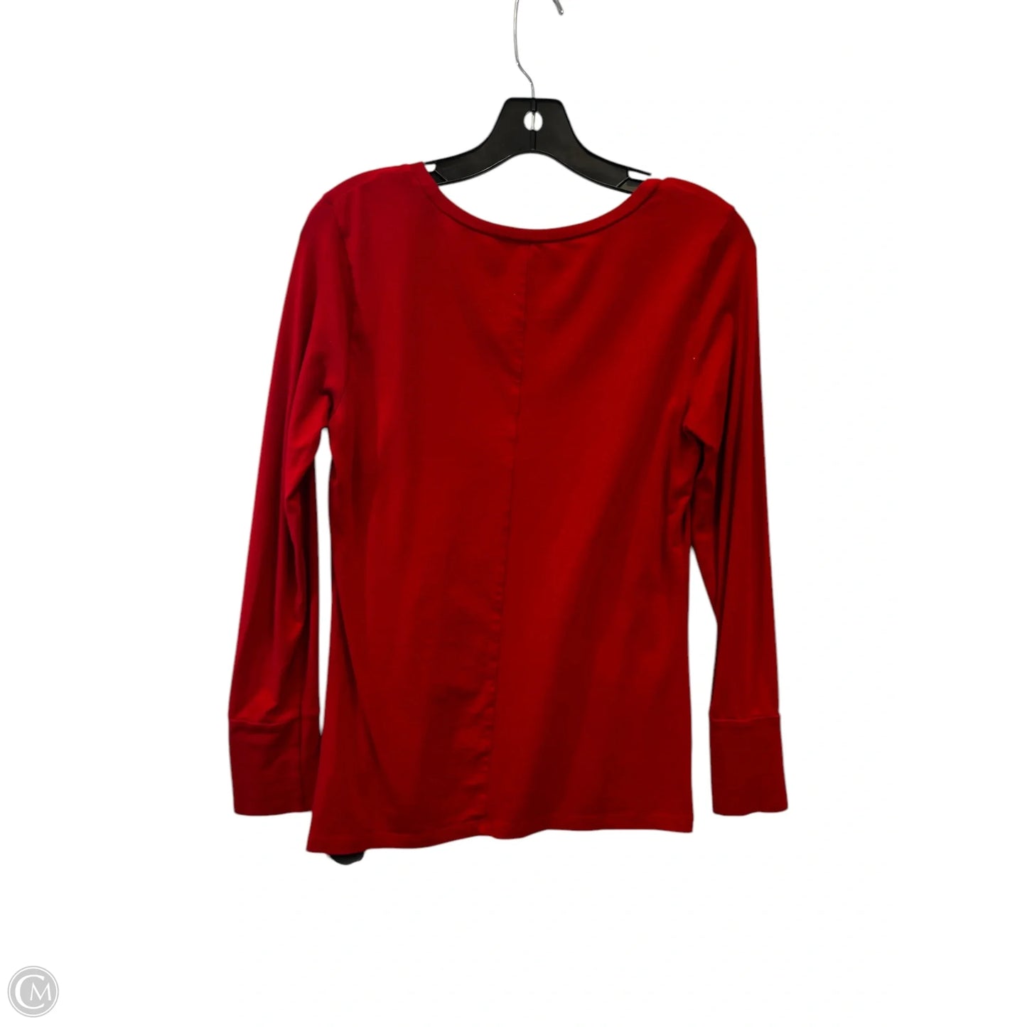 Top Long Sleeve By Ana In Red, Size: S