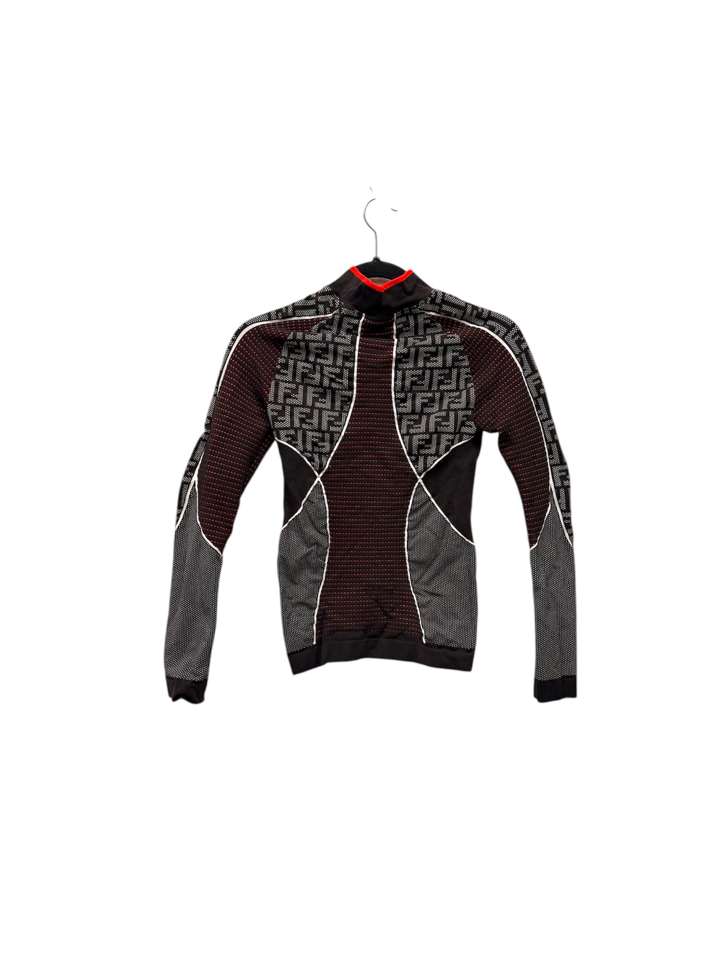 Pants Set 2pc By Fendi In Black & Red, Size: S