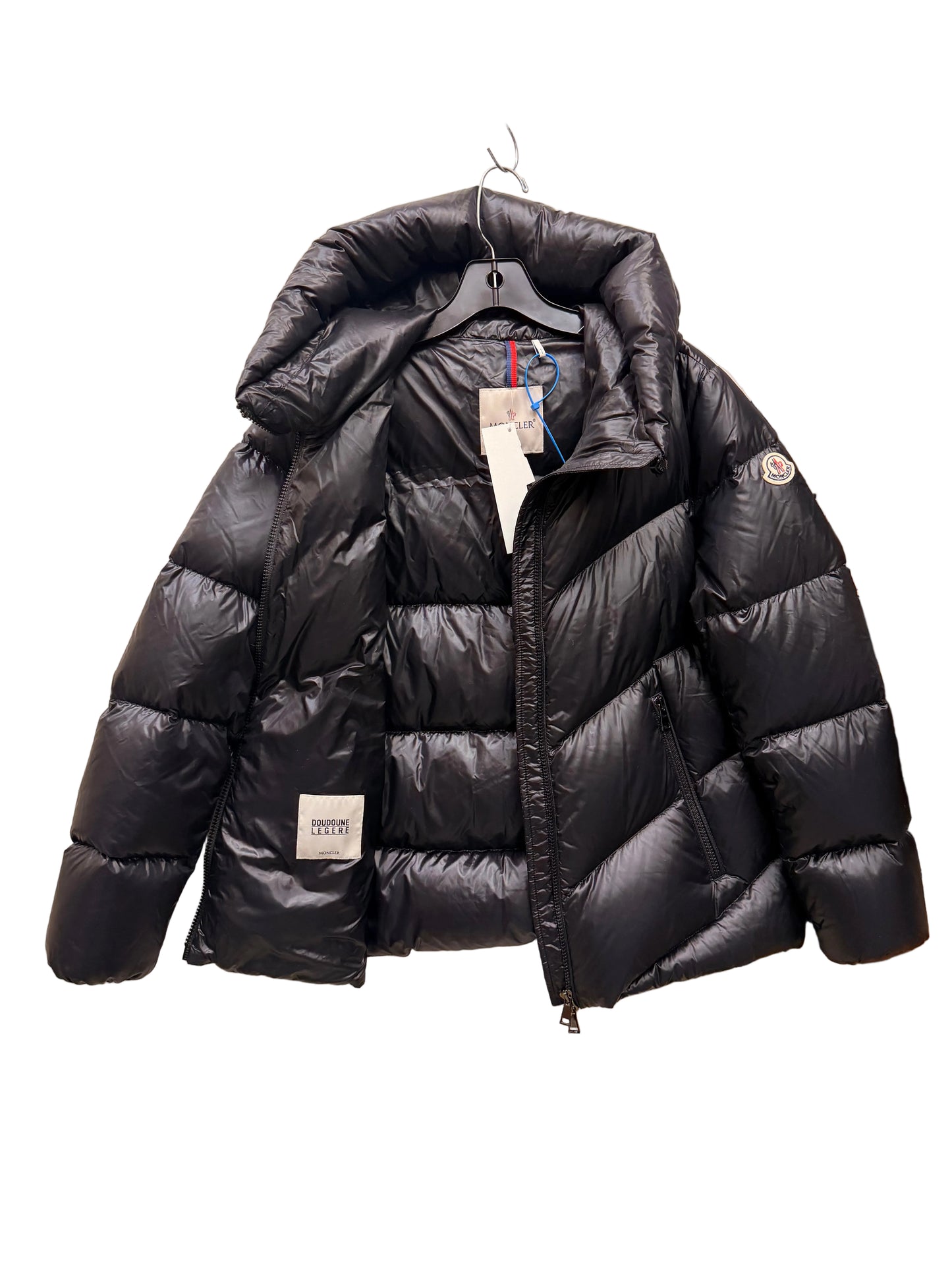 Jacket Luxury Designer By Moncler In Black, Size: Xs