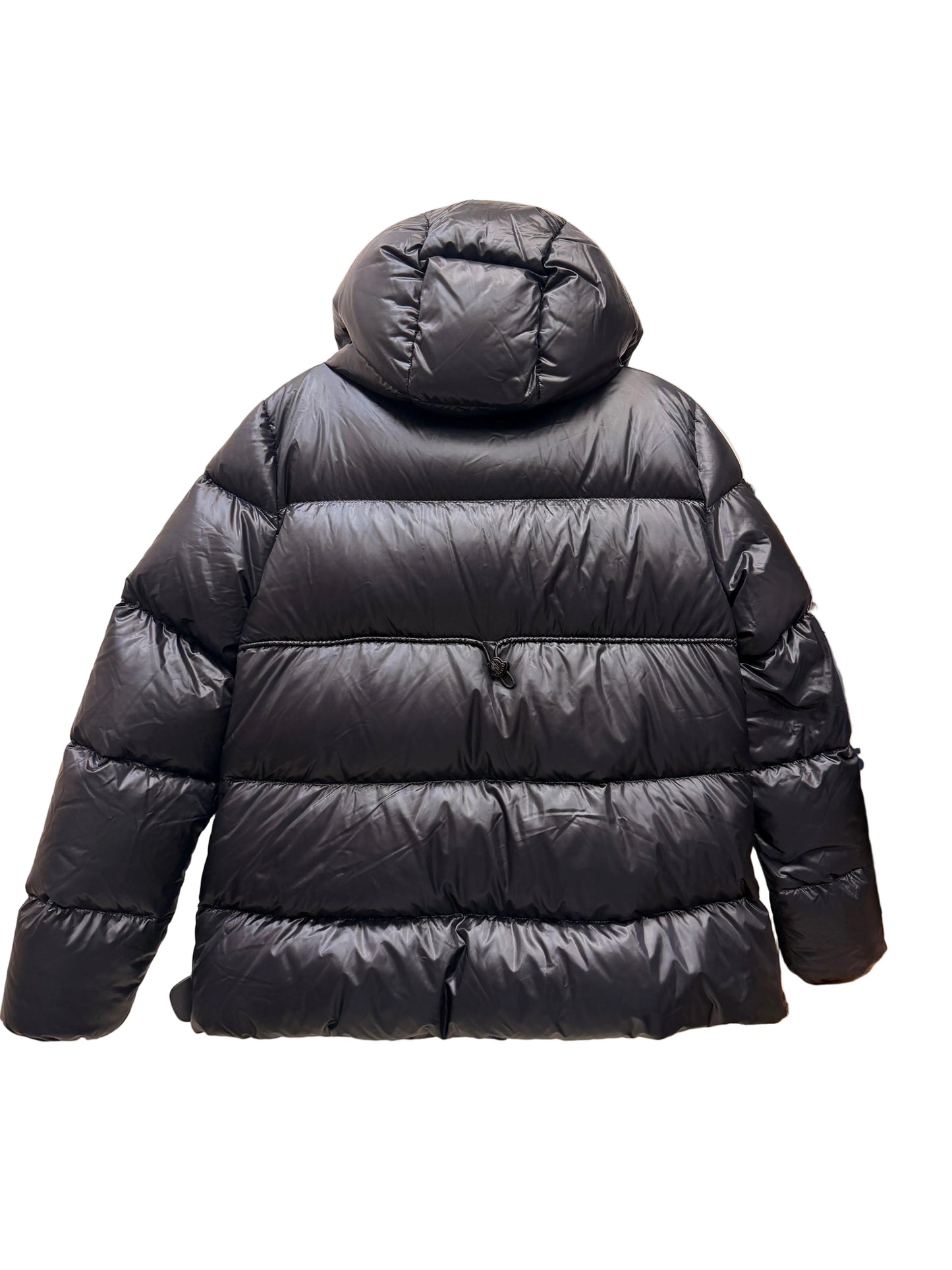 Jacket Luxury Designer By Moncler In Black, Size: Xs