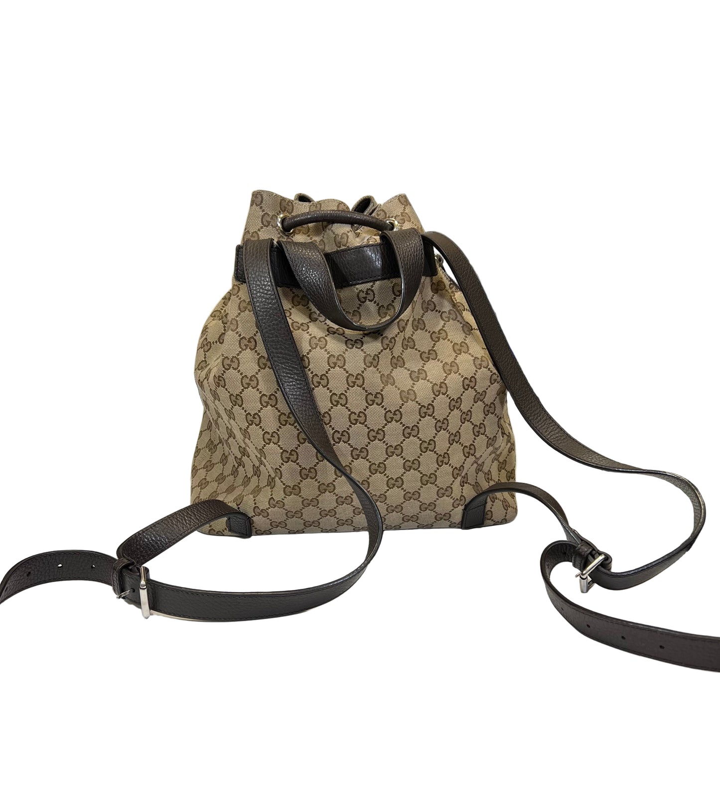 Backpack Luxury Designer By Gucci, Size: Medium
