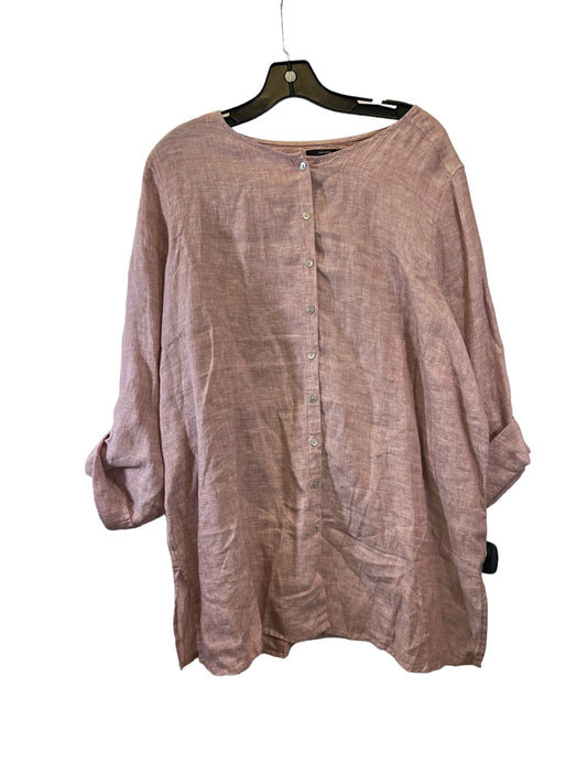 Top Long Sleeve Designer By Tahari By Arthur Levine  Size: 2x