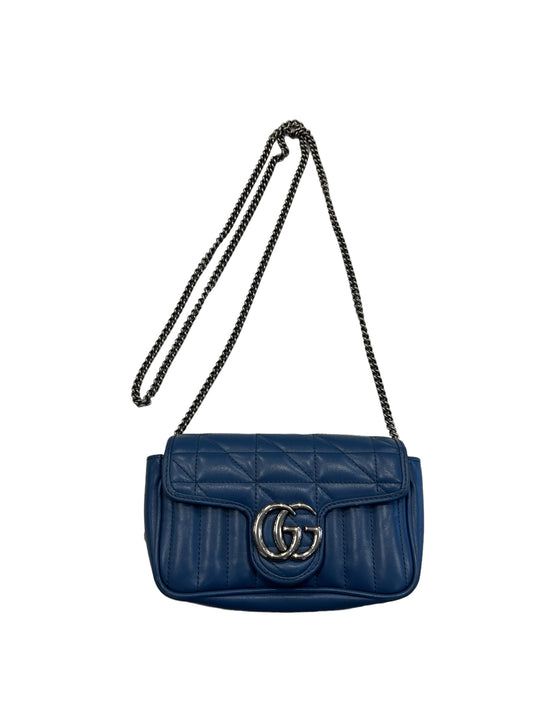 Gucci Gucci Mini Marmont leather shoulder bag red - Ella Blu