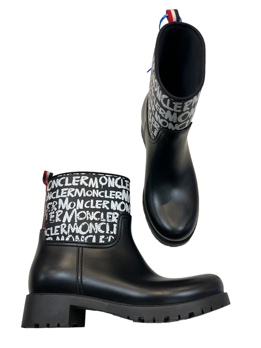 Boots Luxury Designer By Moncler RUBBER RAIN BOOTS Size: EU 40