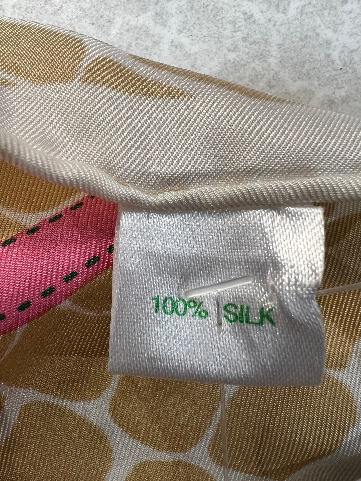 Scarf 100% Silk Square By Lilly Pulitzer