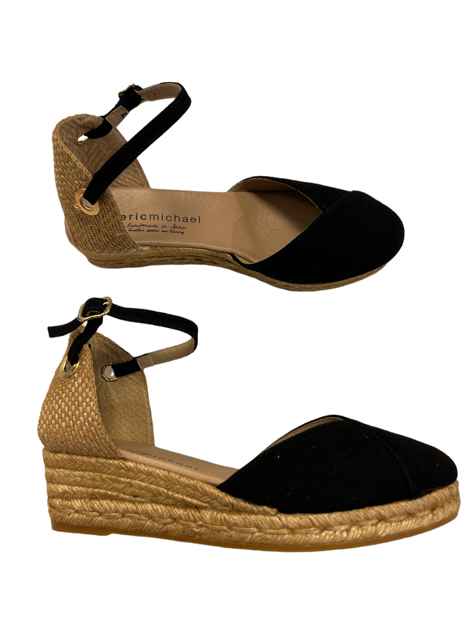 Eryk leather clearance wedge espadrilles